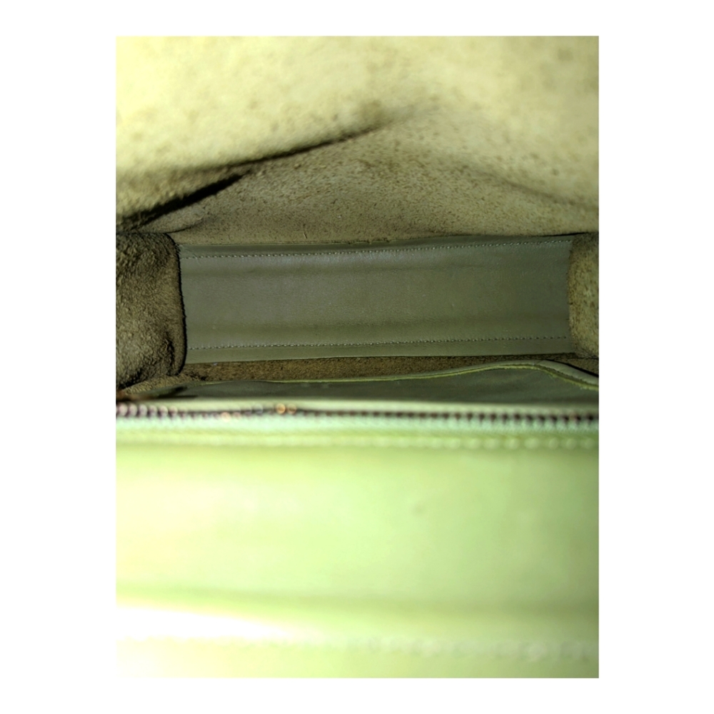 NWOT Vintage Coach Kiwi Green Top Handle  “Geometric Bag” Turn-lock Closu… - Picture 8 of 12